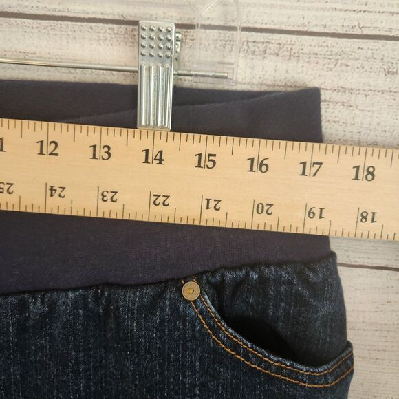 Liz Lange womans maternity size 10 stretch cotton blend denim jeans - Picture 4 of 9